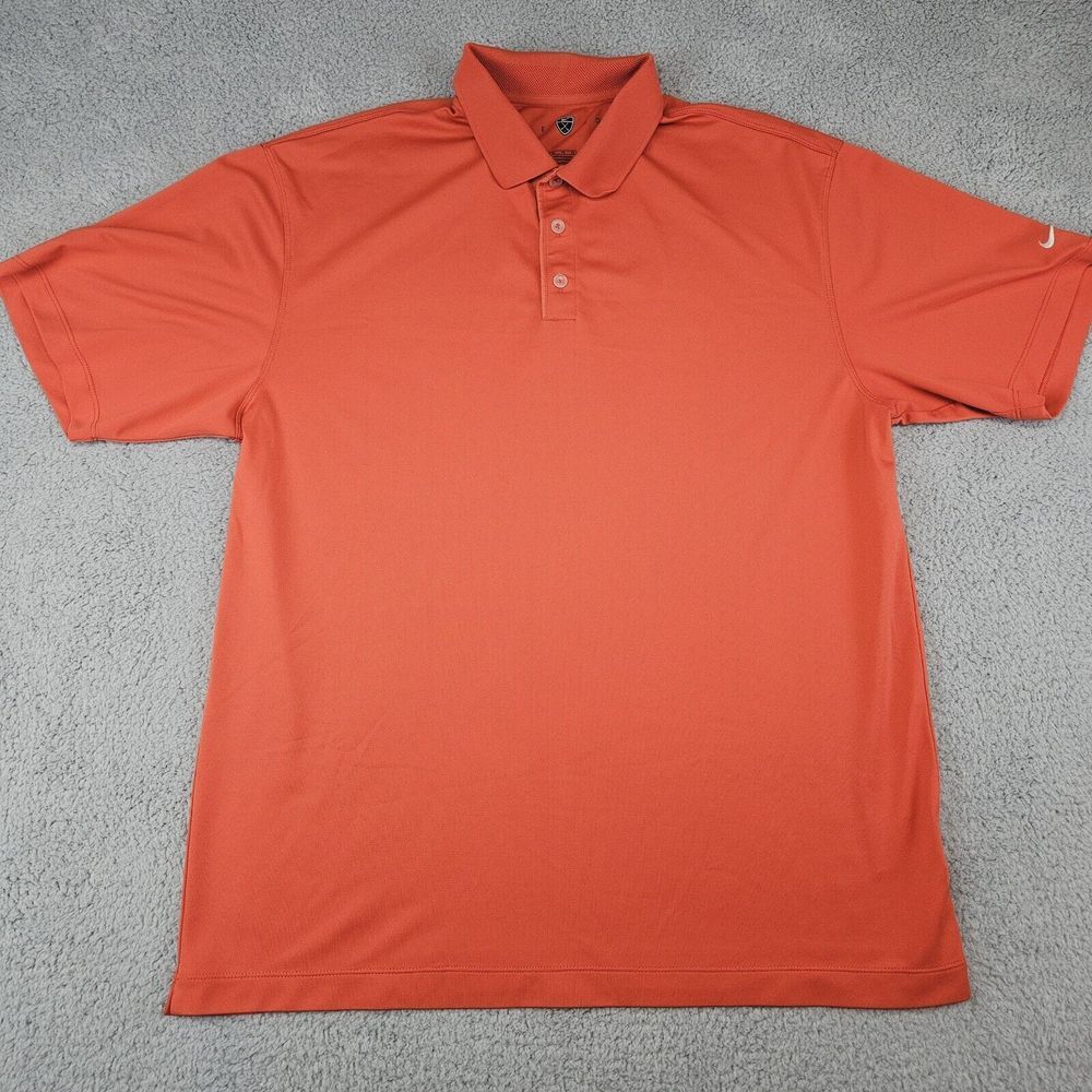 Nike Golf Polo Shirt Mens Extra Large Nike Fit Dry Lightweight Prep NOT ORANGE